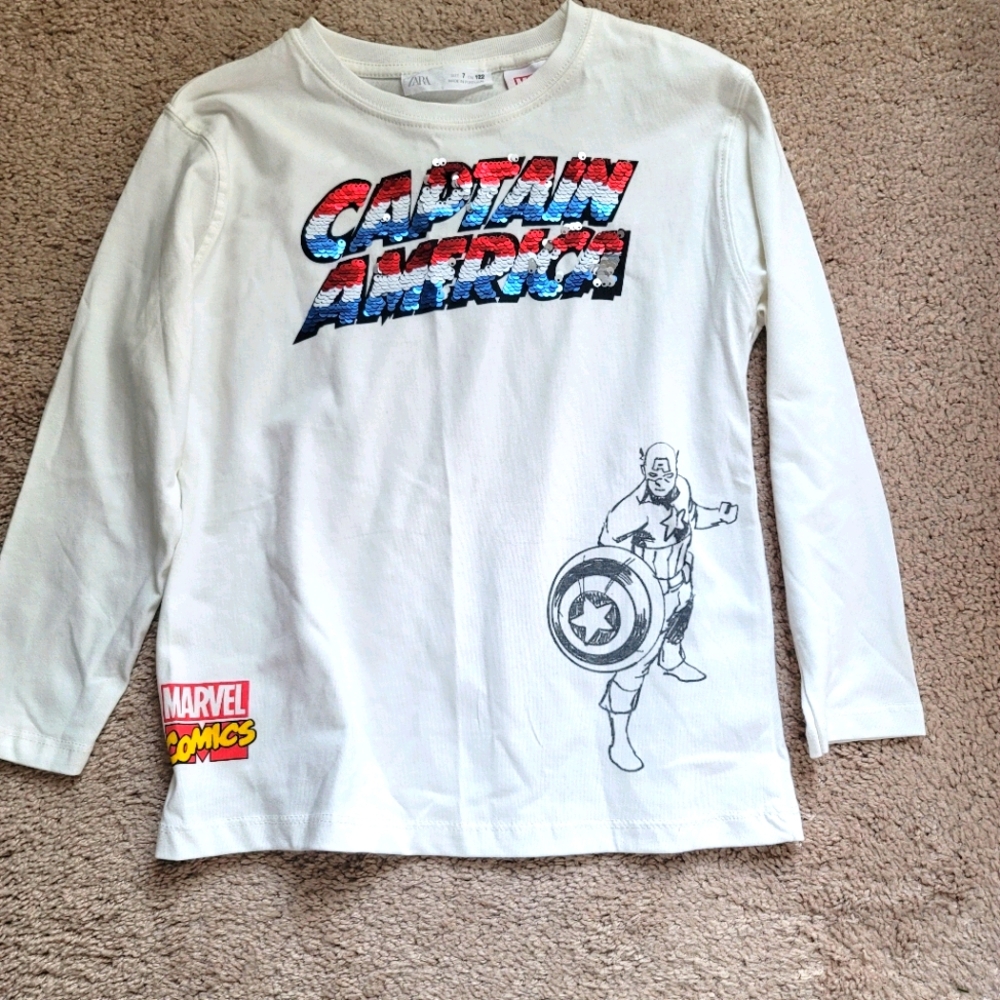 Boys Captain America Shirt